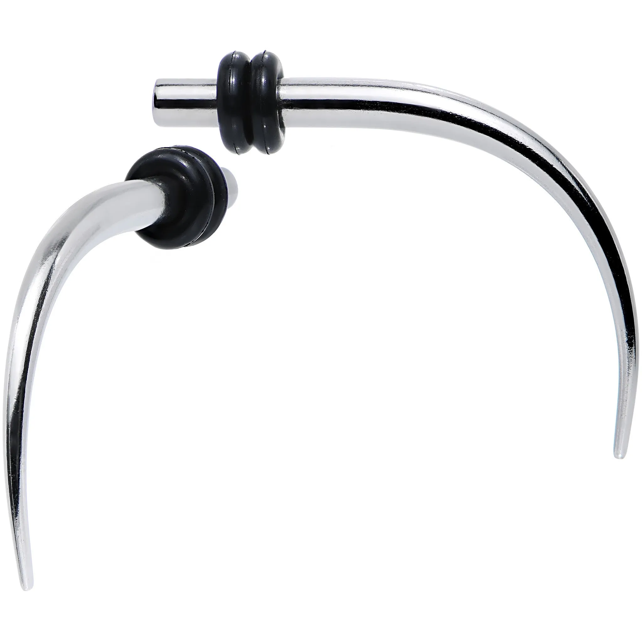 10 Gauge Stainless Steel Claw of Keres Curved Taper Set