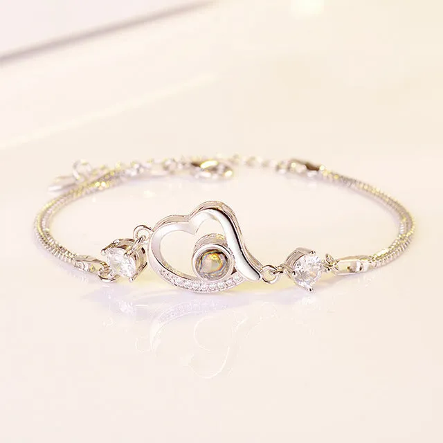 100 Languages I Love You Bracelet Chain