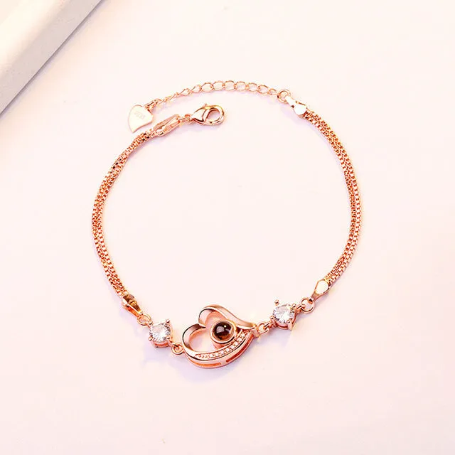 100 Languages I Love You Bracelet Chain