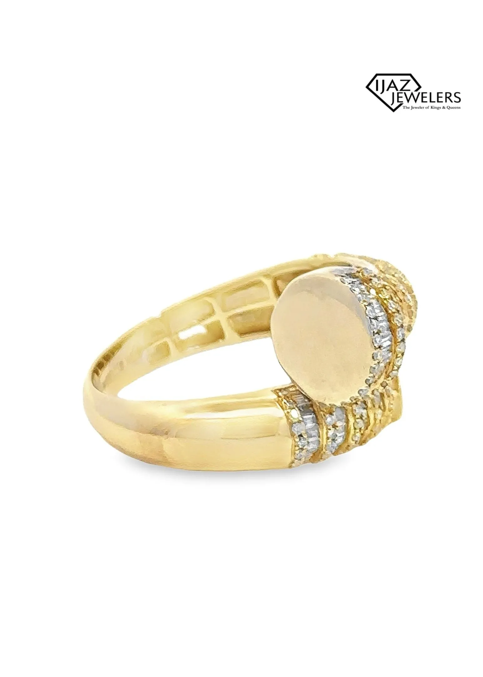 10K Gold 1.50 CTW Diamond Nail Ring