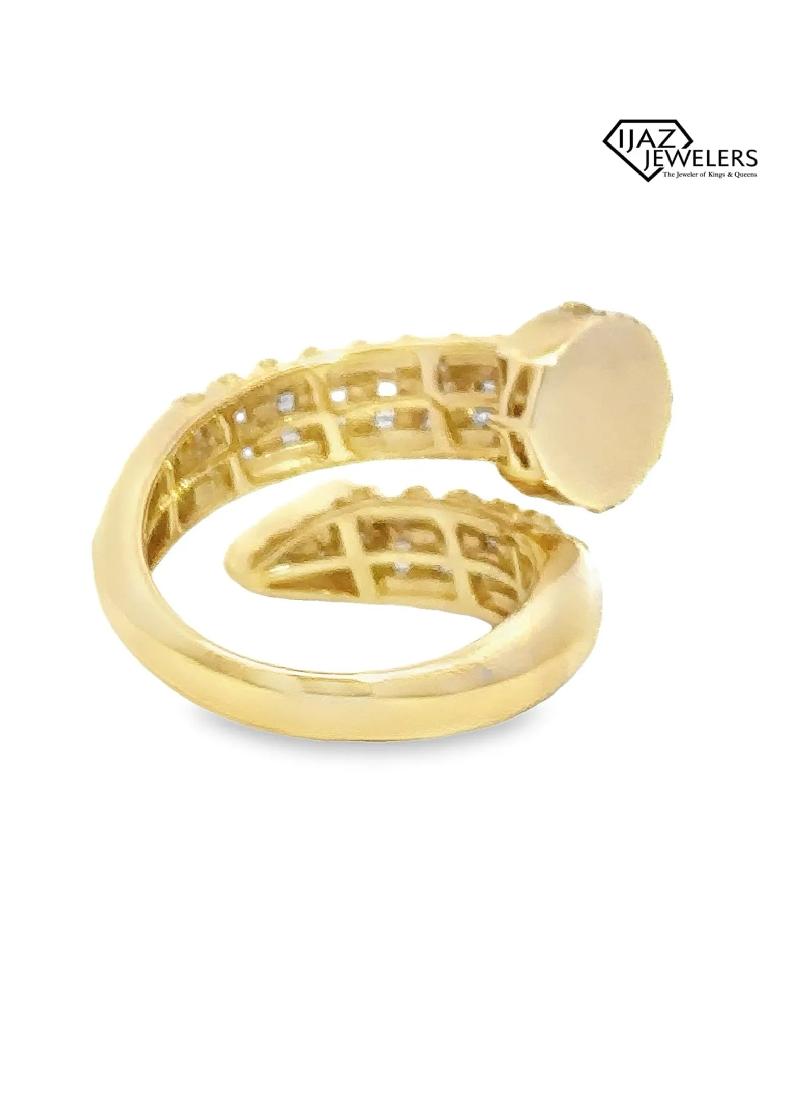 10K Gold 1.50 CTW Diamond Nail Ring