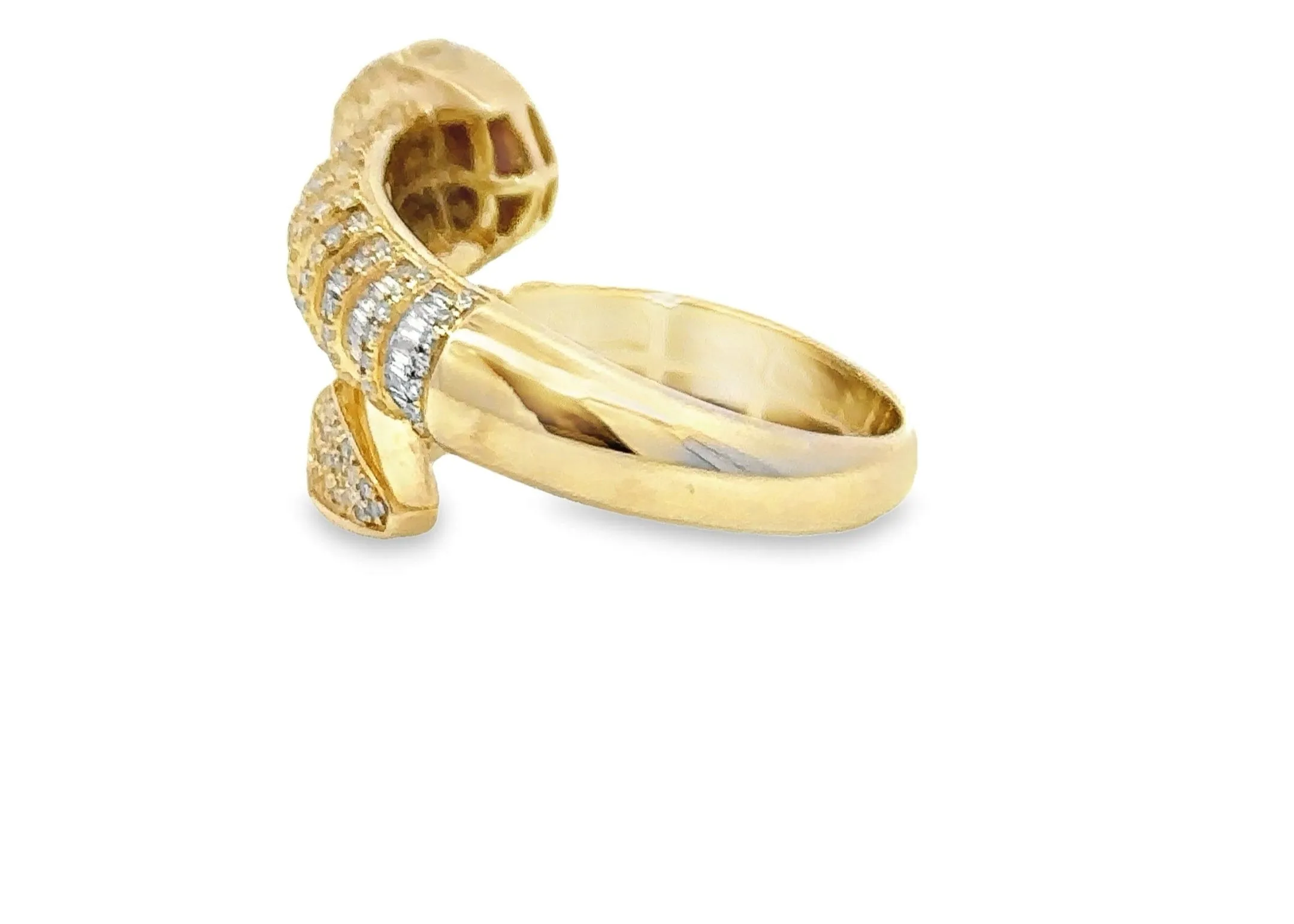 10K Gold 1.50 CTW Diamond Nail Ring