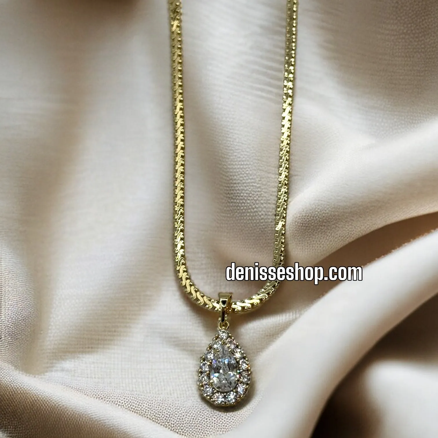 14K ELEGANT NECKLACE SET C1123 (SIZE 16'')