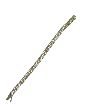 14k Gold - Heavy Link Two-Tone Bracelet
