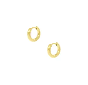 18K GOLD CLASSIC HUGGIE EARRINGS