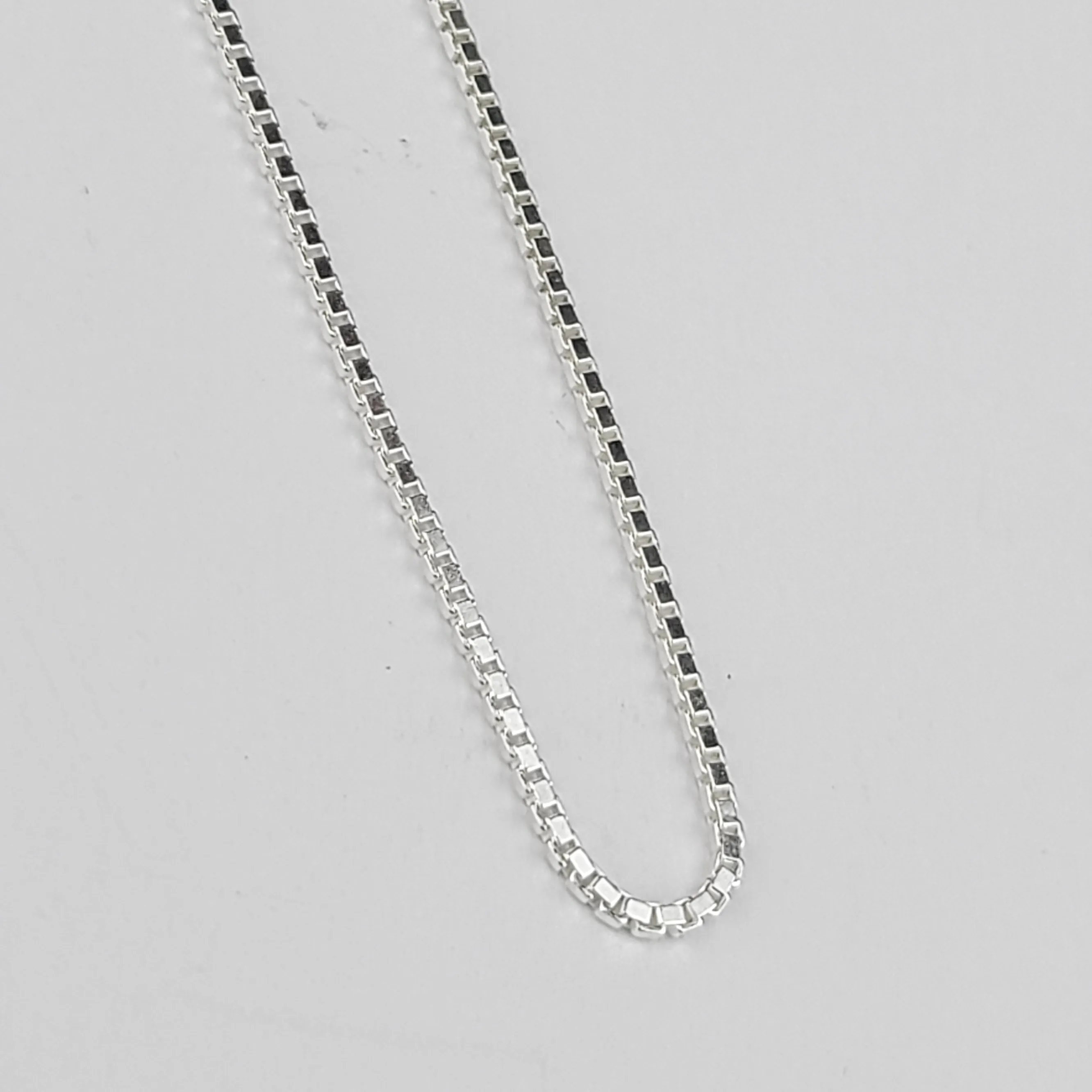 1mm Box Chain Sterling Silver