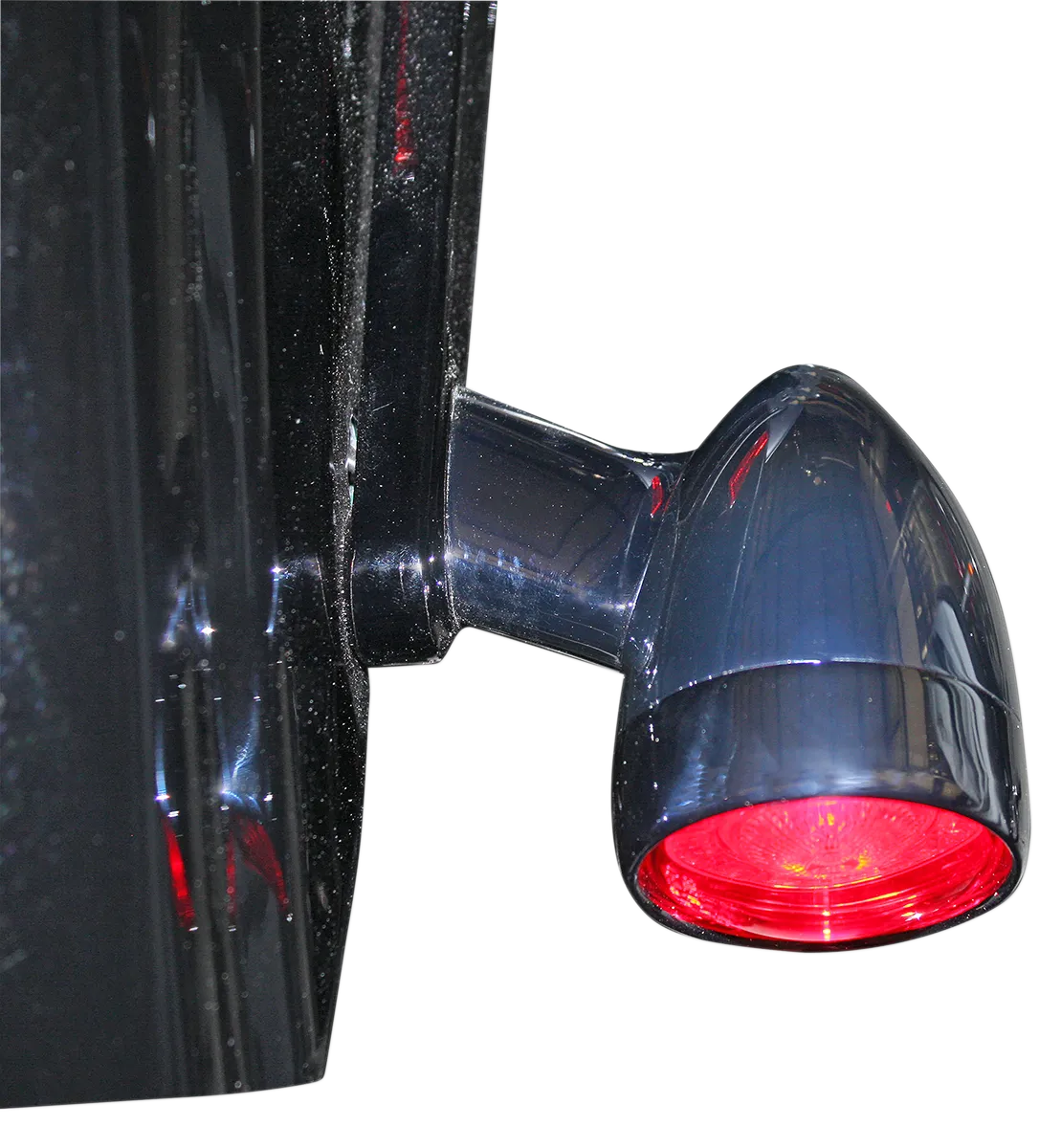 2020-1595 - CUSTOM DYNAMICS Bullet Turn Signal - 1157 - Chrome - Red Lens PB-BB-RR-1157CR