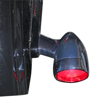 2020-1595 - CUSTOM DYNAMICS Bullet Turn Signal - 1157 - Chrome - Red Lens PB-BB-RR-1157CR