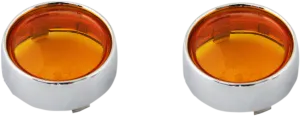 2020-1732 - CUSTOM DYNAMICS Bullet Signal Lenses - Chrome/Amber PB-B-BEZ-CA