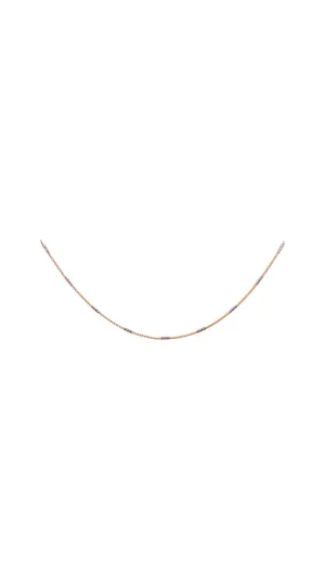 22K Gold Two-tone Plain Fashionable Chain