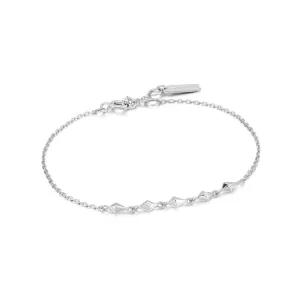 Ania Haie Sterling Silver CZ Spike Bracelet
