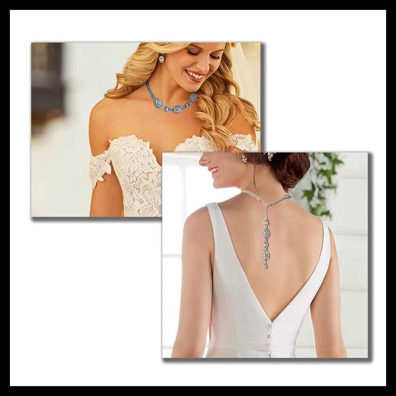Backdrop Zirconia Crystal Necklace