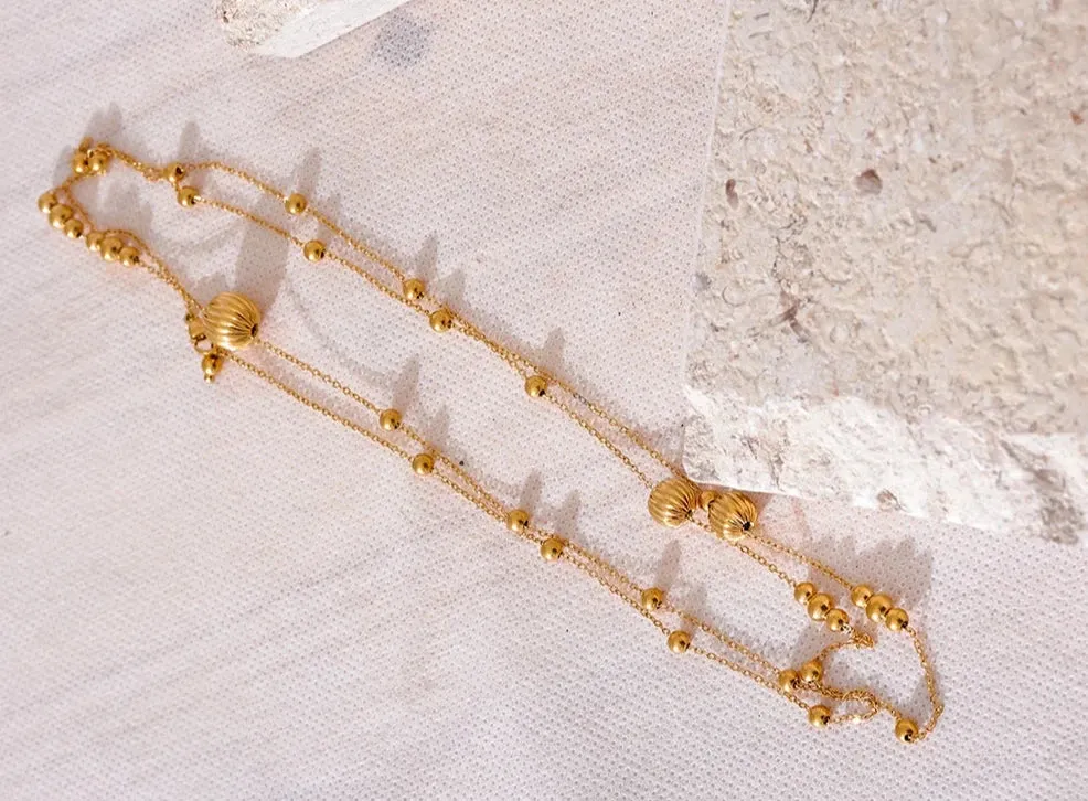 Beaded Sweater Necklace