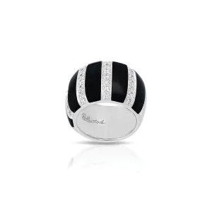 Belle Etoile Regal Stripe Ring - Onyx