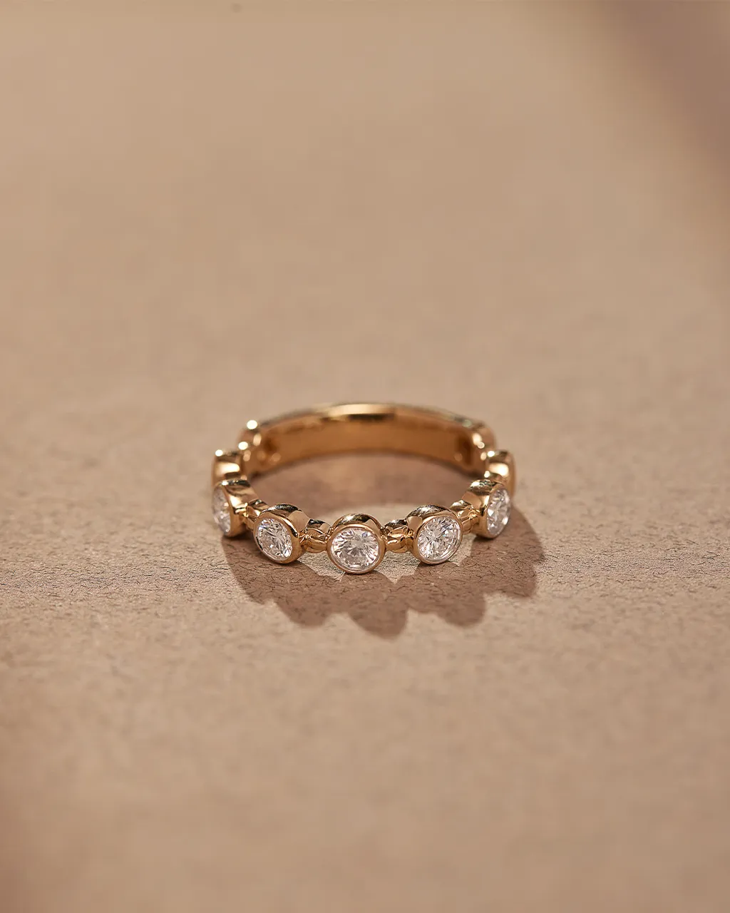 Bezel Set Station Diamond Eternity Band