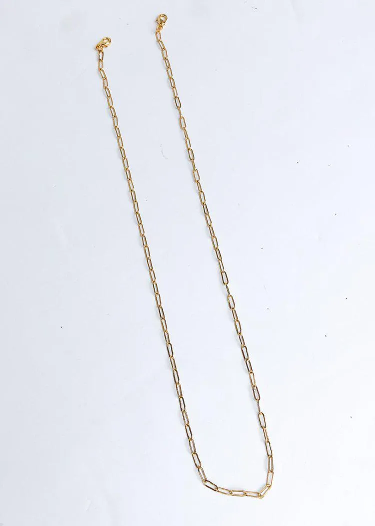 Bracha Karen Skinny Face Mask Chain - Gold