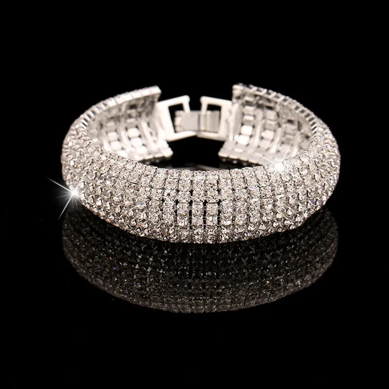 Bridal Jewelry Crystal Rhinestones Bracelet