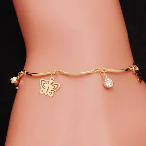 Butterfly Crystal Charm Bracelet For Women