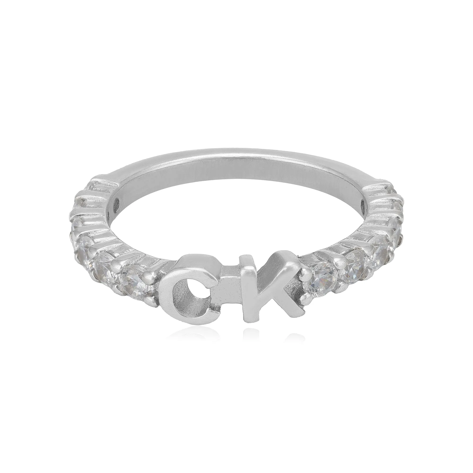 Calvin Klein 925 Rhodium Plated Luxe Shine Rings