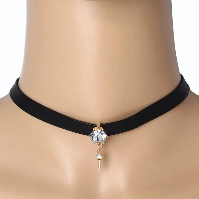 Casual Flannel Elegant Gothic Pendant Necklace For Women