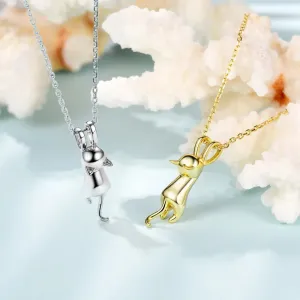 Cat Kitty 925 Sterling Necklaces