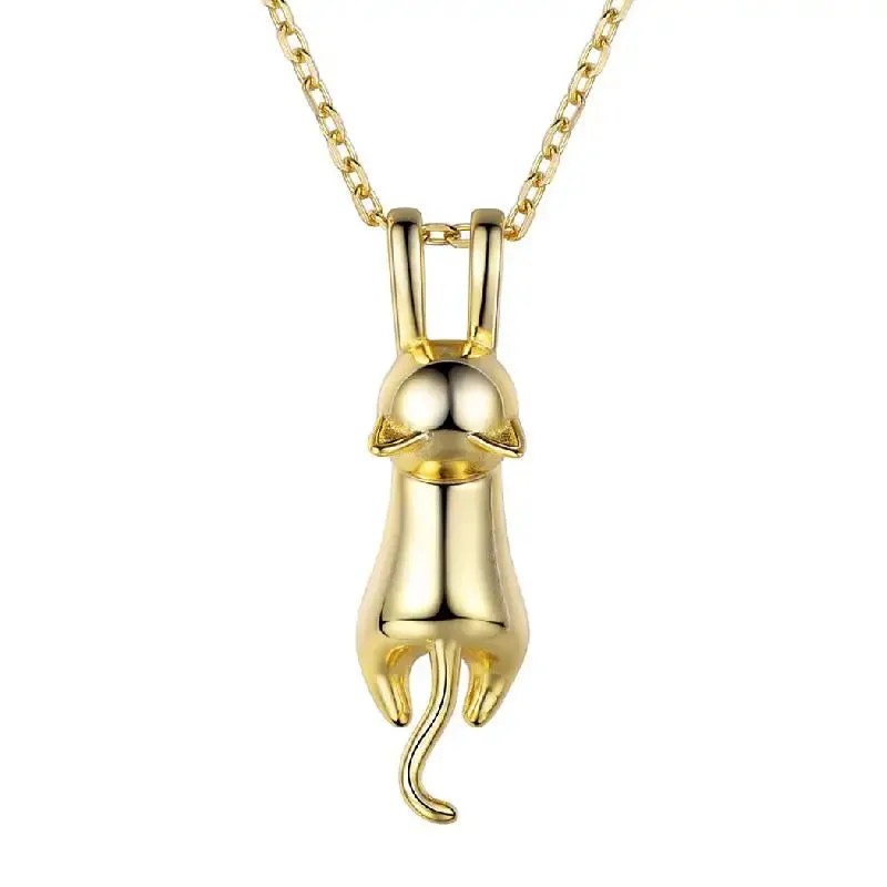 Cat Kitty 925 Sterling Necklaces
