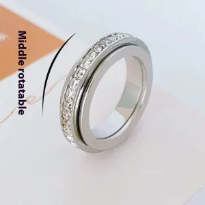 CB Starry Ring – Elegant Titanium Steel Fashion Ring