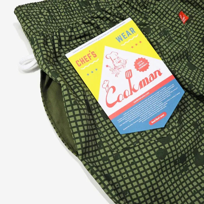 Chef Pants - Olive Sauce Splash Camo