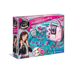 Clementoni Crazychic Fashion & Jewelry DIY Kit Multicolor Age- 7 Years & Above