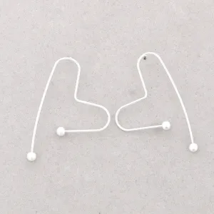Contemporary Heart Earrings