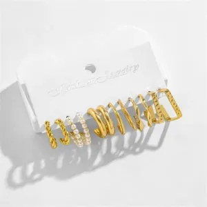 Corporate Chic Pearl Set (6 Pairs Set)