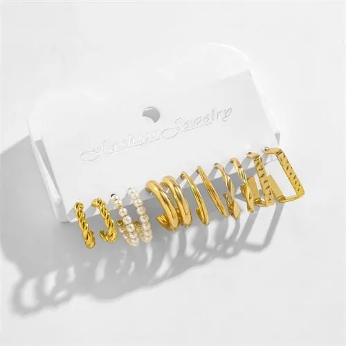 Corporate Chic Pearl Set (6 Pairs Set)