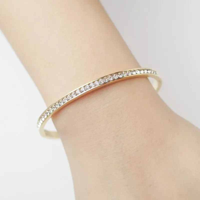 Crystal Bracelets Gifts Luxury Rhinestones Cuff Bangle