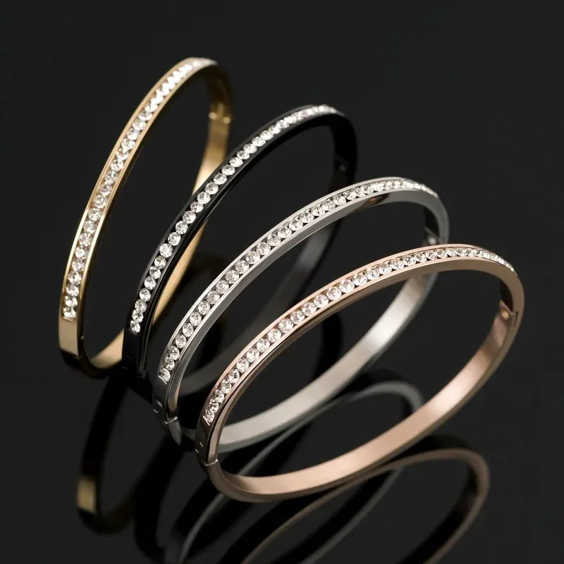 Crystal Bracelets Gifts Luxury Rhinestones Cuff Bangle