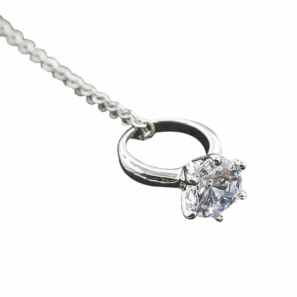 Crystal Elegant Chain Rhinestone Necklace for Women