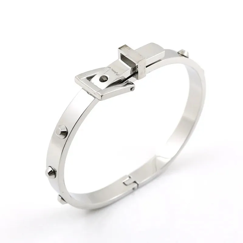 Crystal Zipper Design Bangle Hollow Roman Numerals Rhinestone Bracelets Jewelry