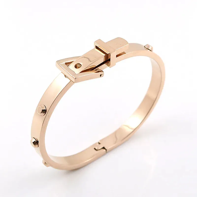 Crystal Zipper Design Bangle Hollow Roman Numerals Rhinestone Bracelets Jewelry