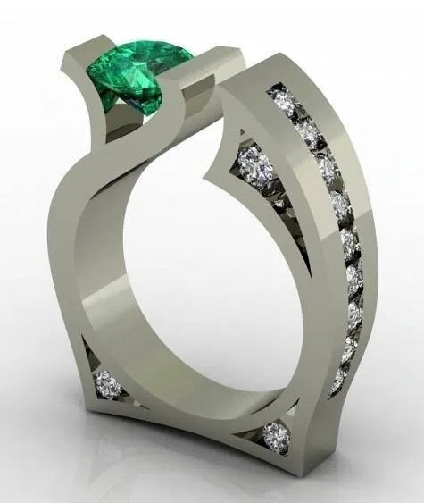 Cute Unisex Stylish Rings Silver Gold Wedding Rings