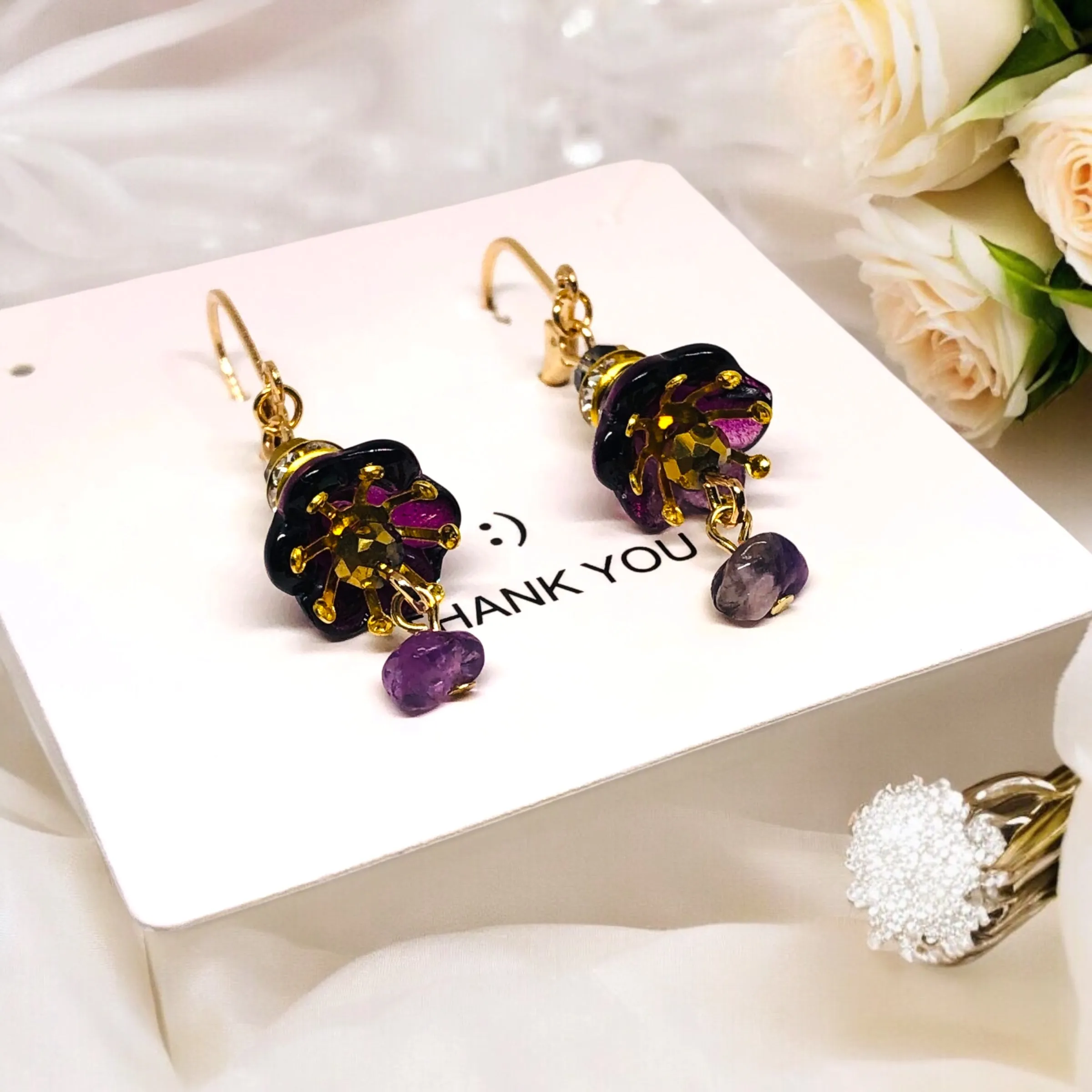 Dainty Trumpet Bloom Earrings