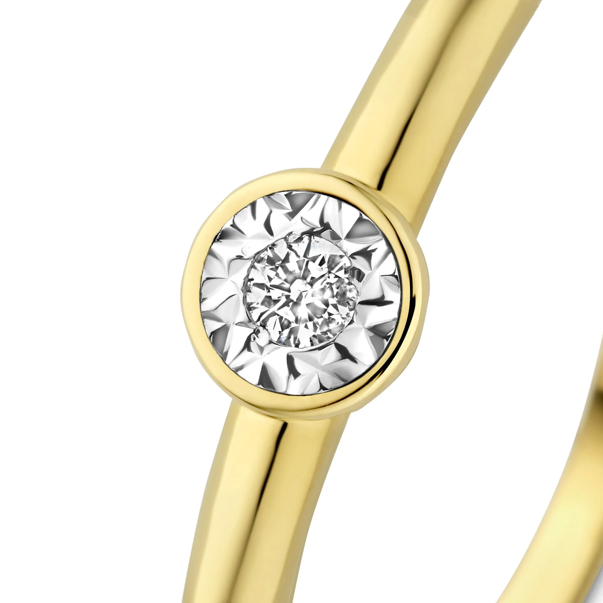 De la Paix Inaya 14 karat gold ring with diamond 0.02 carat