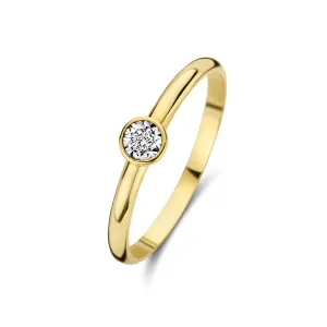 De la Paix Inaya 14 karat gold ring with diamond 0.02 carat