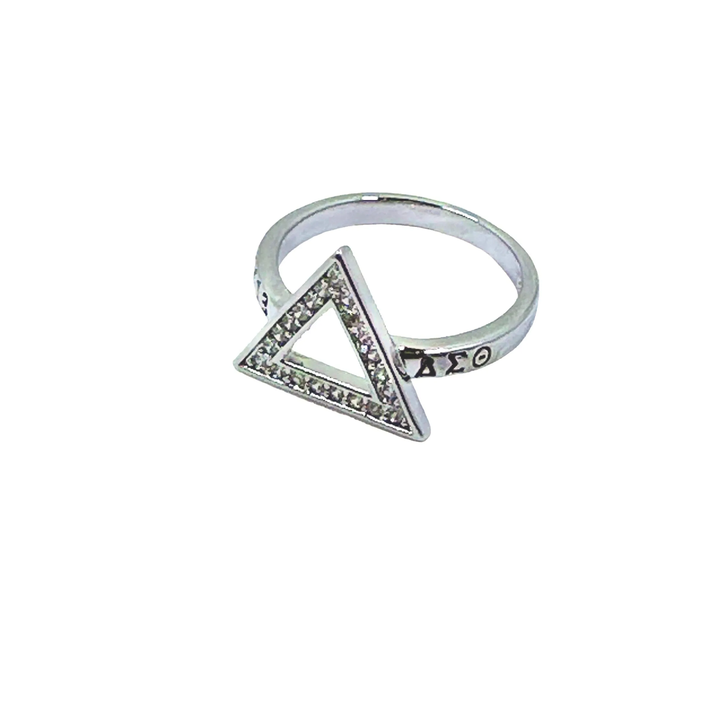 Delta Sigma Theta Silver Triangle Ring