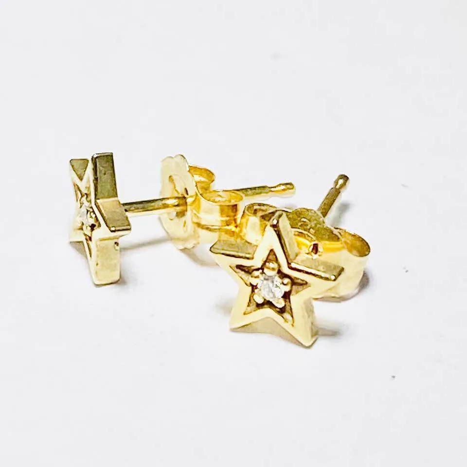 Diamond Star Earrings