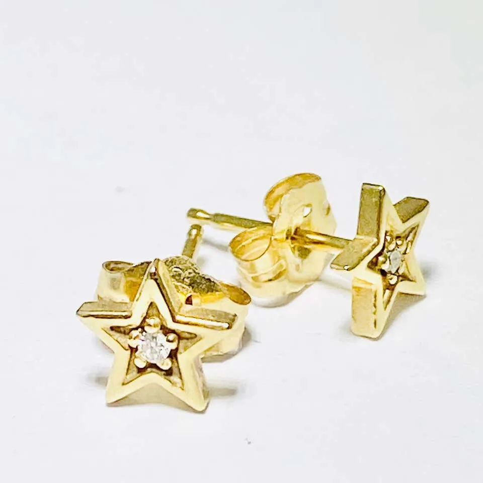 Diamond Star Earrings