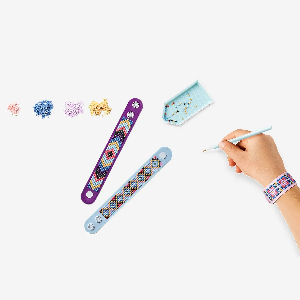 DIY rhinestone bracelets