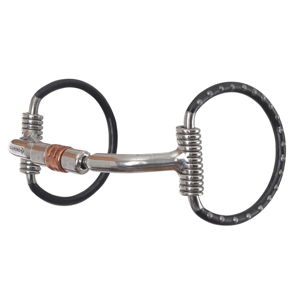 DR212 Reinsman Ported Roller Dee Ring Snaffle