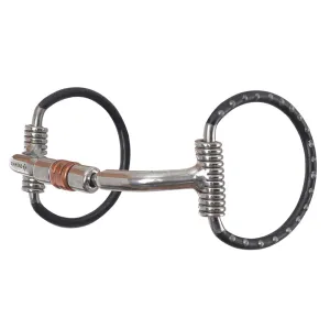 DR212 Reinsman Ported Roller Dee Ring Snaffle