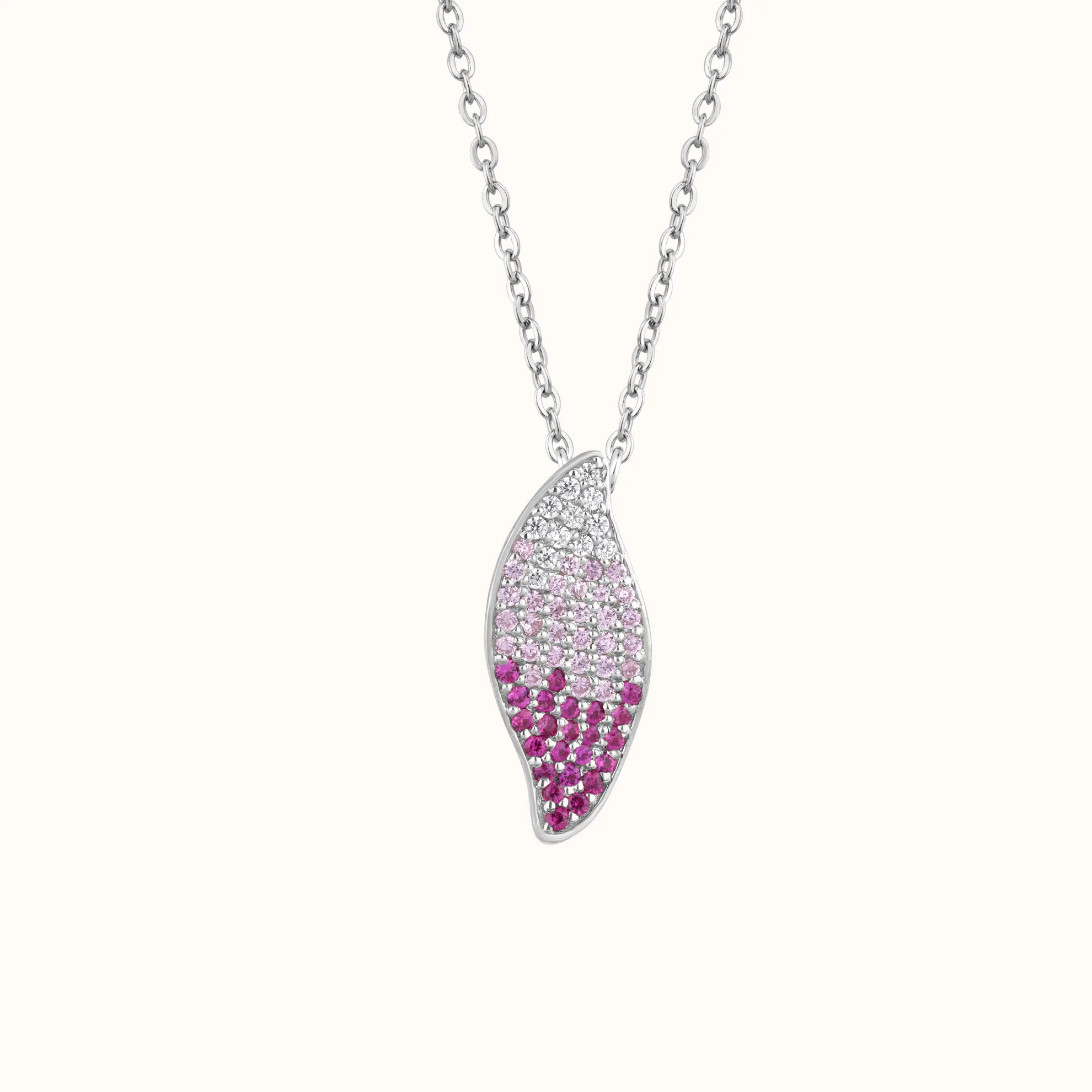 Elegant Ombre Leaf Necklace