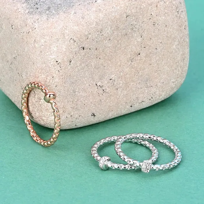 Elegant Vows Stack Rings