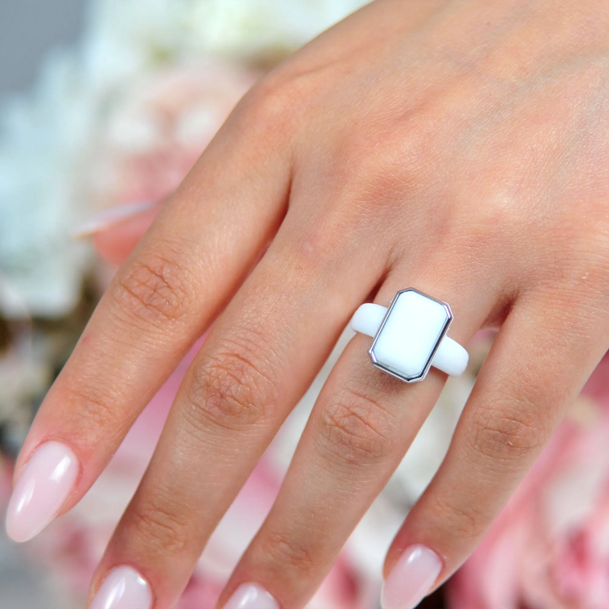 Emerald Collection- Silicone Rings with Metal Frame